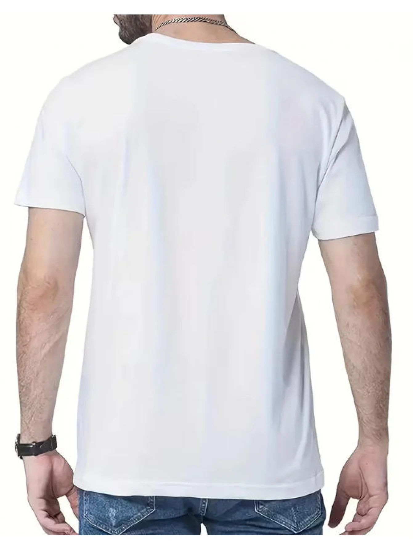 Summer 100% Pure Cotton Men's Casual Fashionable Loose 250th Anniversary American Breathable Round Neck Short Sleeved T-Shirt