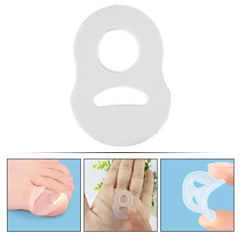 

10Pcs Toenail Correcting Ring Silicone Elastic Ingrown Toenail Correction Tool Nail Care Supply Toenails Corrector