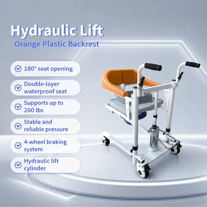 Heavy Duty Patient Lift for Paralyzed Elderly Wide Seat Transfer Aid Assisting Standing Toilet Use Pants Removal Mobility