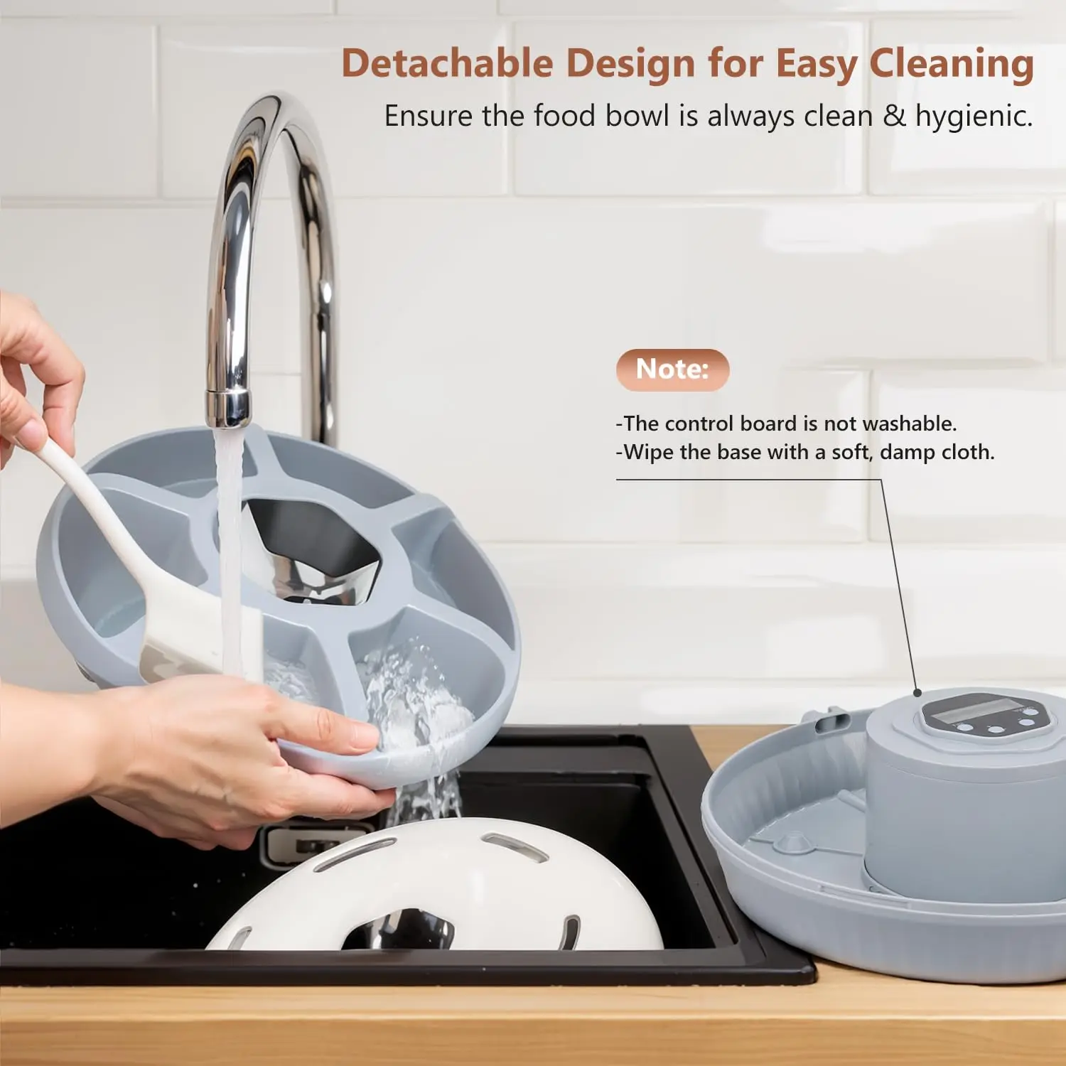 التلقائي 6 وجبات الكلب القط الجاف الرطب الغذاء موزع توقيت تغذية الحيوانات الأليفة السلطانيات الأطعمة الطازجة المبردة الحاويات اللاسلكية تغذية الحيوانات الأليفة