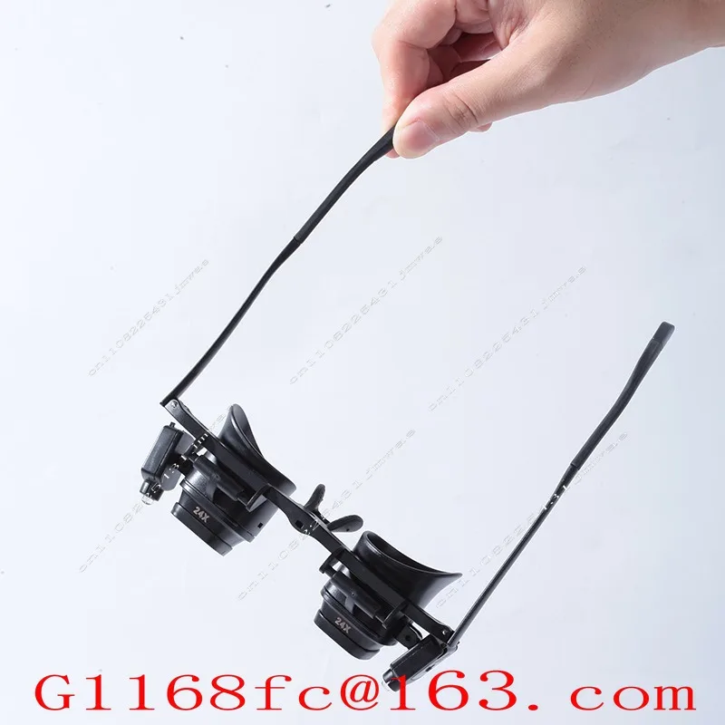 High Power 24 Times Head Wearing Glasses Portable Clocks Maintenance Magnifying Glass
