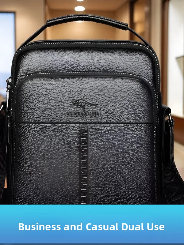 

Busin Large Capaci New Men's Bag Single oulder Slant Crossed Bag Multi-layer Handbag Casual Versatile Bapa for Youth