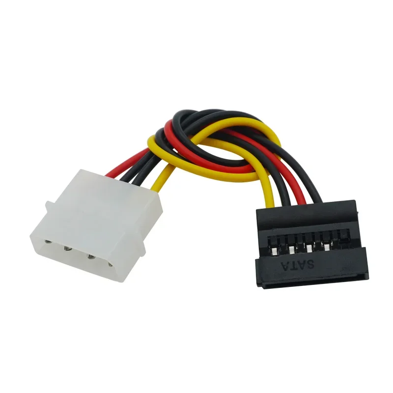 Adaptador de Cable de alimentación SATA a Molex, 1 unidad, 4 pines, conectores de Cable de extensión