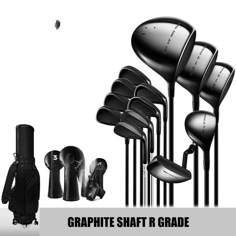 Set Klub Golf Lengkap MTG062 Custom 13 pcs Hitam untuk Pria