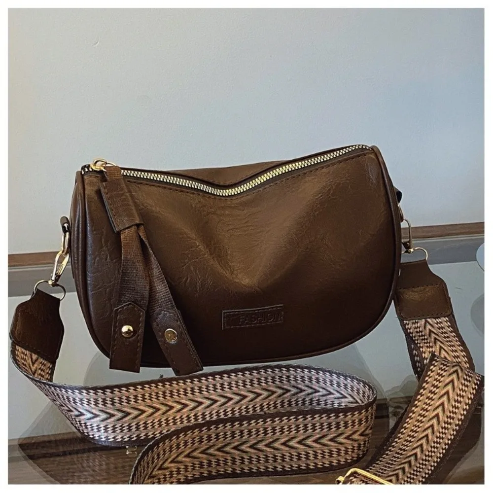 Langlebige Retro-Umhängetasche aus PU-Leder, lässige Handtasche, vielseitige Messenger-Taschen mit großem Fassungsvermögen für Damen – Detail 4