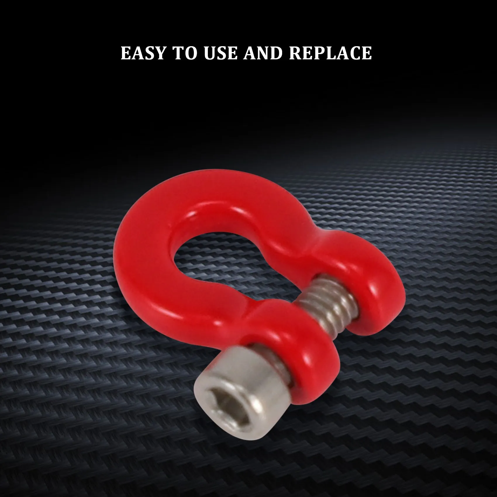 8 ชิ้นโลหะกันชน Trailer Hook Tow Shackle ตะขอกู้ภัยสําหรับ 1/24 RC Crawler รถ Axial SCX24 อะไหล่อัพเกรดอุปกรณ์เสริม