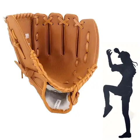 MuqiNush 1 PC बच्चों के बेसबॉल दस्ताने PU बल्लेबाजी दस्ताने बच्चों सॉफ्टबॉल अभ्यास उपकरण बेसबॉल प्रशिक्षण प्रतियोगिता उपयोग 6 best sales बेसबॉल बल्लेबाजी दस्ताने - №4