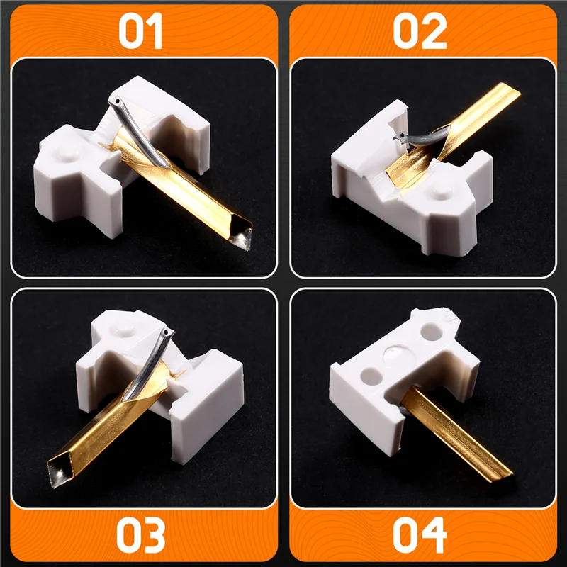 قلم بديل لـ Shure M447 N447 M44G M55E إبر القلم الدوار لمسجل فينيل LP-TCE