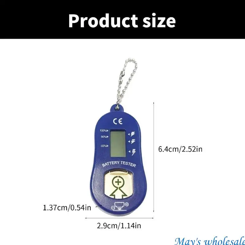 軽量の聴覚ヘルプバッテリーアナライザープラスチックバッテリーチェッカー旅行用448A