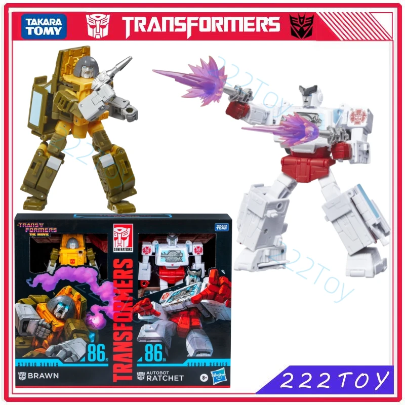 New Takara Tomy Transformers Toy The Movie1986 SS86-27 Deluxe Class Brawn 86-28 Voyager Class Ratchet Robot Action Figure Gifts