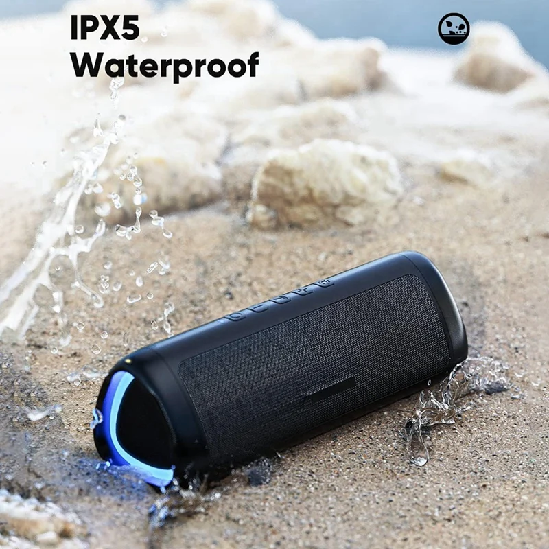 Portable Bluetooth 5.3 Speaker TWS IPX5 Waterproof RGB Wireless Speaker, For Home/Party/Outdoor/Beach, Birthday Gift