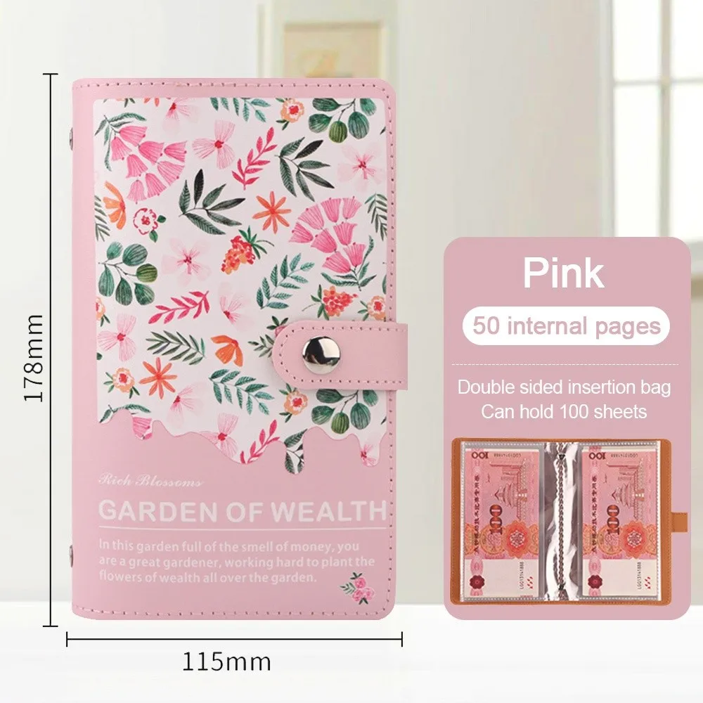 

100 конвертов, задача по экономии денег, многофункциональная книга из искусственной кожи с заощадниками, многоразовая водонепроницаемая мини-переплет, задача по экономии