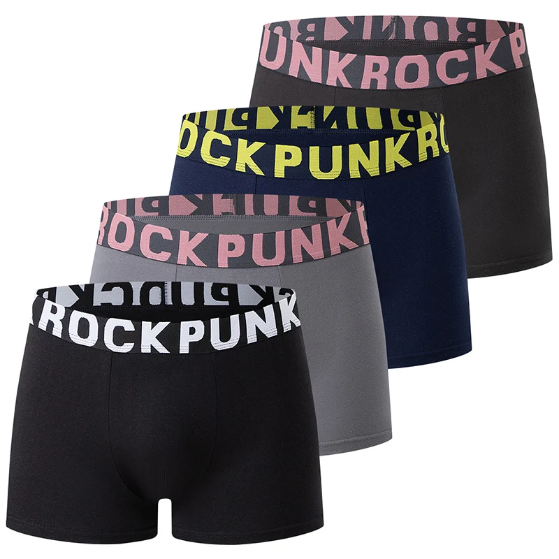 Conjunto de 4/10 peças de cuecas boxer masculinas da moda, versáteis e confortáveis, 100% algodão, roupa íntima casual, shorts de praia.