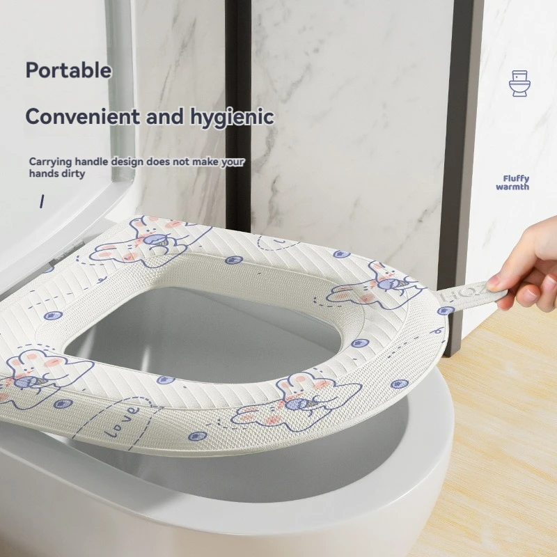 Almofada de vaso sanitário de desenho animado quatro estações conjunto de barris universais verão casa sentada vaso sanitário