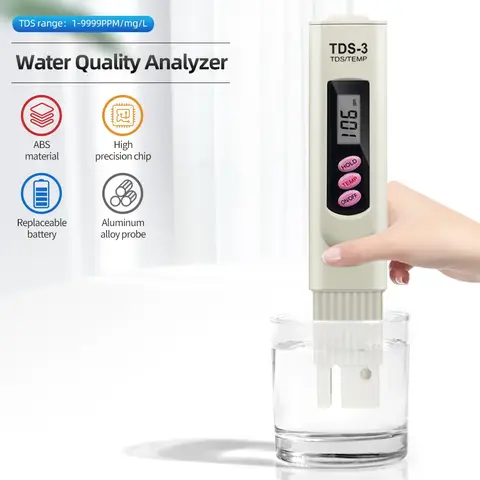 Digital TDS Meter Water Tester PPM Water Quality Pen Measuring Range 0-9999 PPM Ideal for Aquariums Hydroponics Drinking