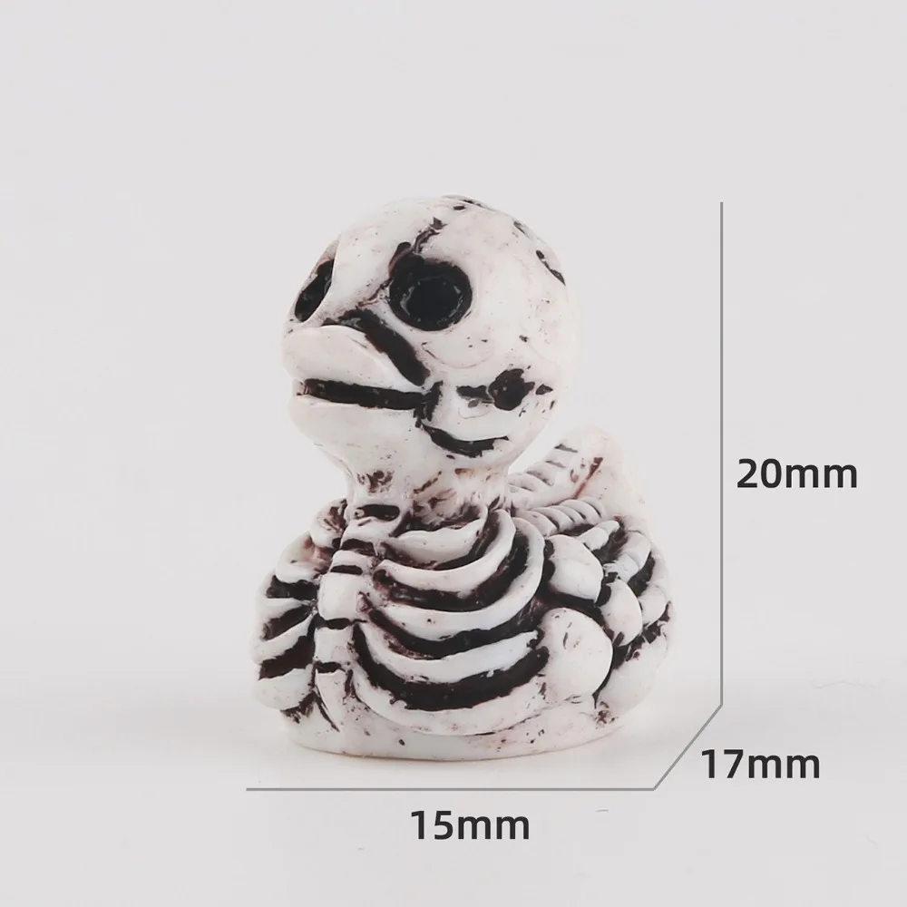 10-50Pcs Halloween Pumpkin Duck Micro Landscape Resin Ornament Devil Duck Halloween Carnival Party Gift Home Desktop Decoration