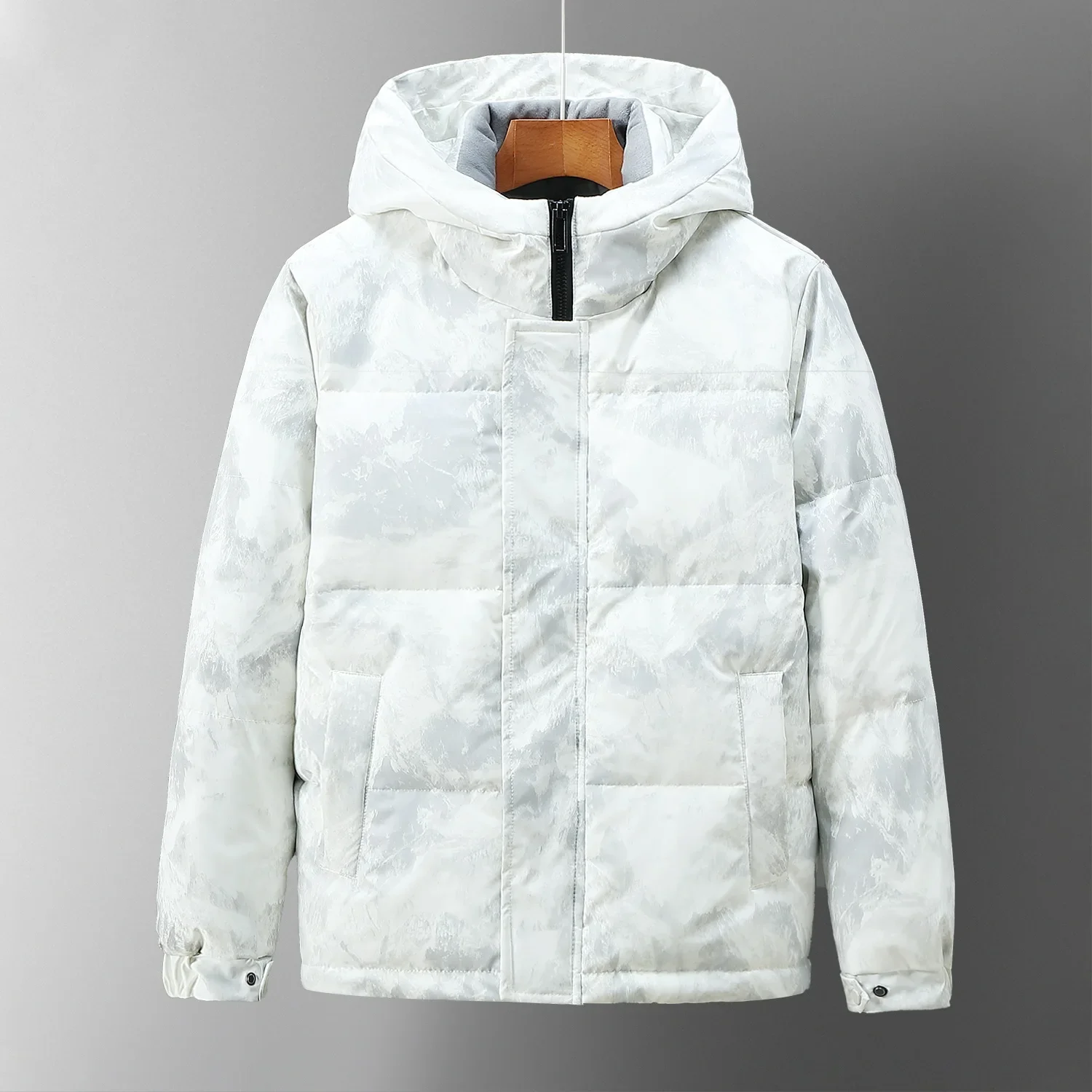 New Fashion Men Hooded Duck Down Coats Winter Thicker Warm Puffer Jackets Casual Parkas Quality Male Outdoor Windproof Jackets 3