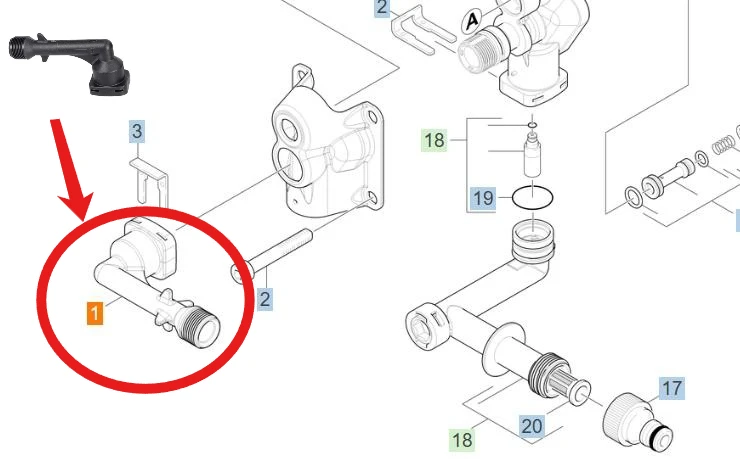 1pcs for Kärcher High‑Pressure Washer K3 series  Connection delivery side