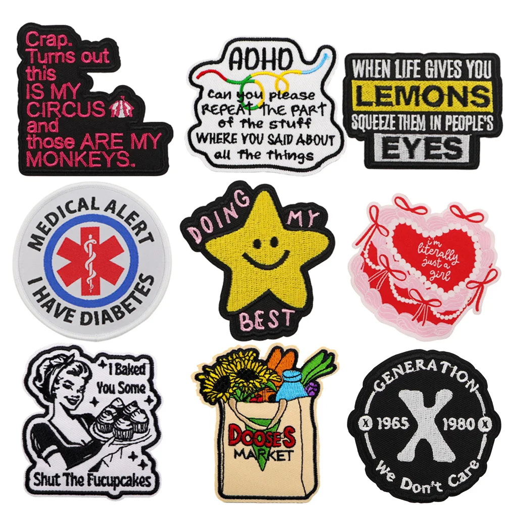 

Doing My Best Embroidery Patches For Clothing Funny Quotation Patch Iron On Patches On Clothes Fusible Patch Stickers Badges