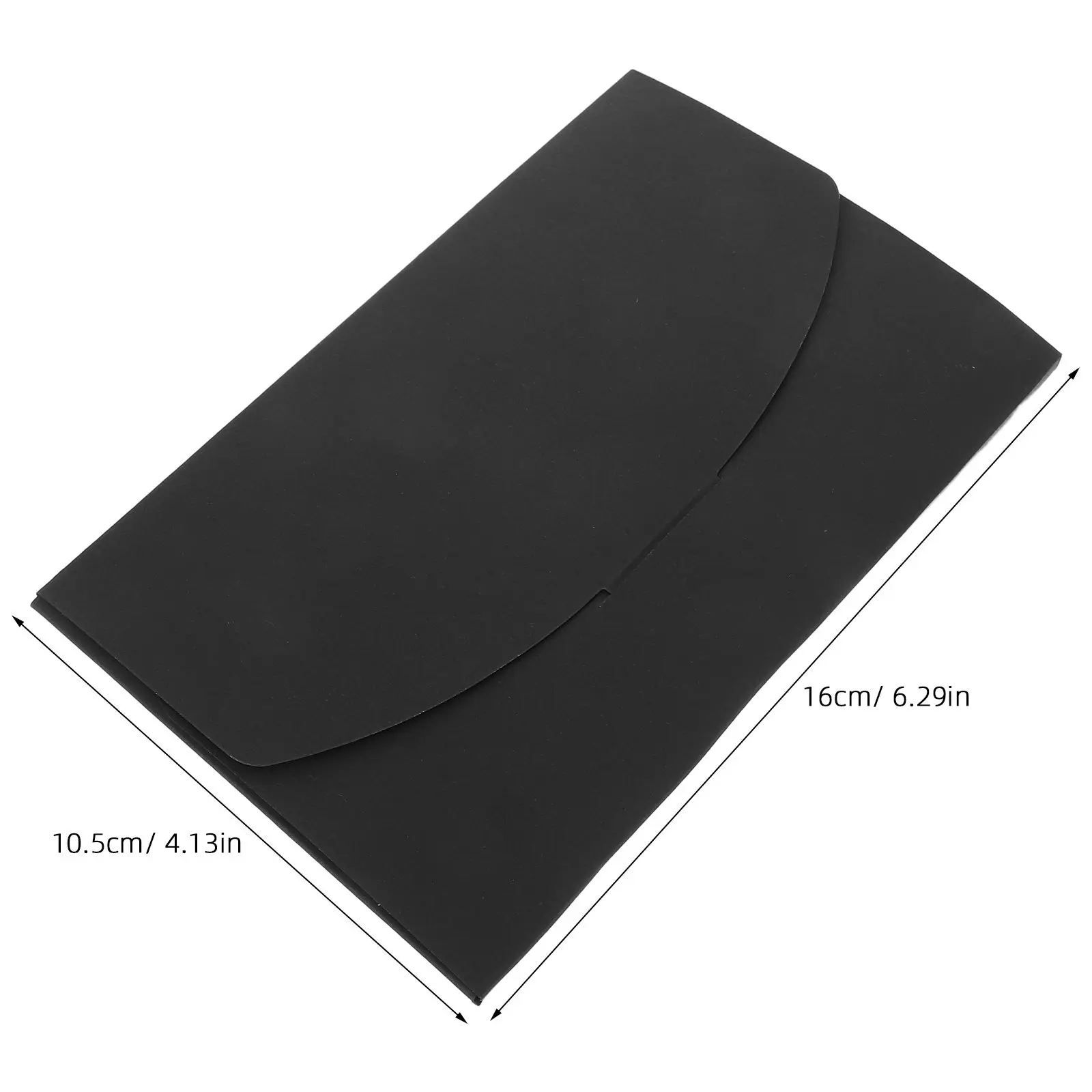 100Pcs Kraft Postcard Packaging Boxes Vintage Matte Texture Mini Envelopes with Window for Invitations Business Cards Holiday