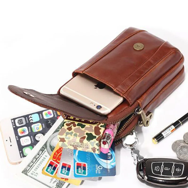 Riñonera de piel de cocodrilo para hombre, bolso de hombro pequeño, monedero, funda para teléfono móvil, gancho, cinturón, riñonera