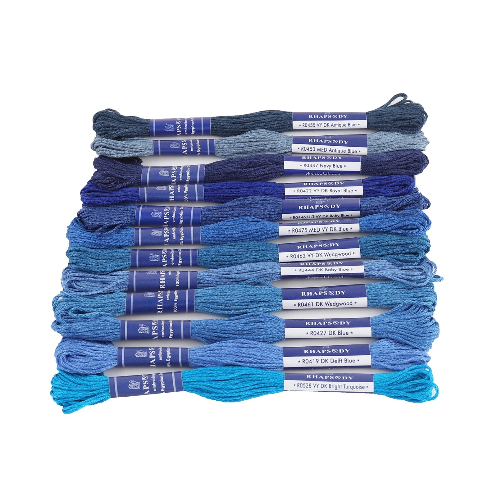 Rhapsodie dmc Qualität ägyptische Baumwolle Stickerei Zahnseide 6 Strang doppelt mercer isierten Kreuz stich faden 12 Farben Set 8 Meter Strang – Detail 23