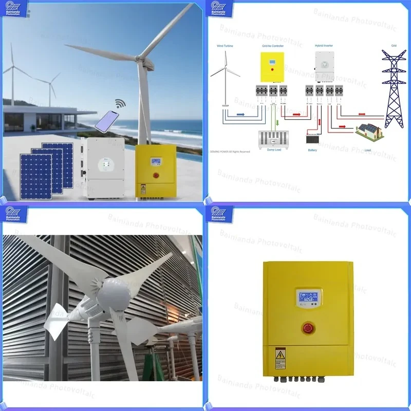 1KW Hybrid Solar Wind Turbine Generator System 200W 5000W Rated Power Off Grid Home Energy Backup Renewable Power Kit