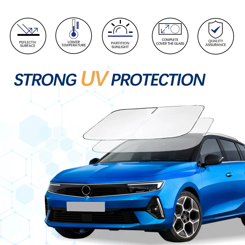 

Car Windshield Sun Shade For Opel Otc Sunshade Summer Visor Protector Foldable Blocks UV Rays Protection Accessories