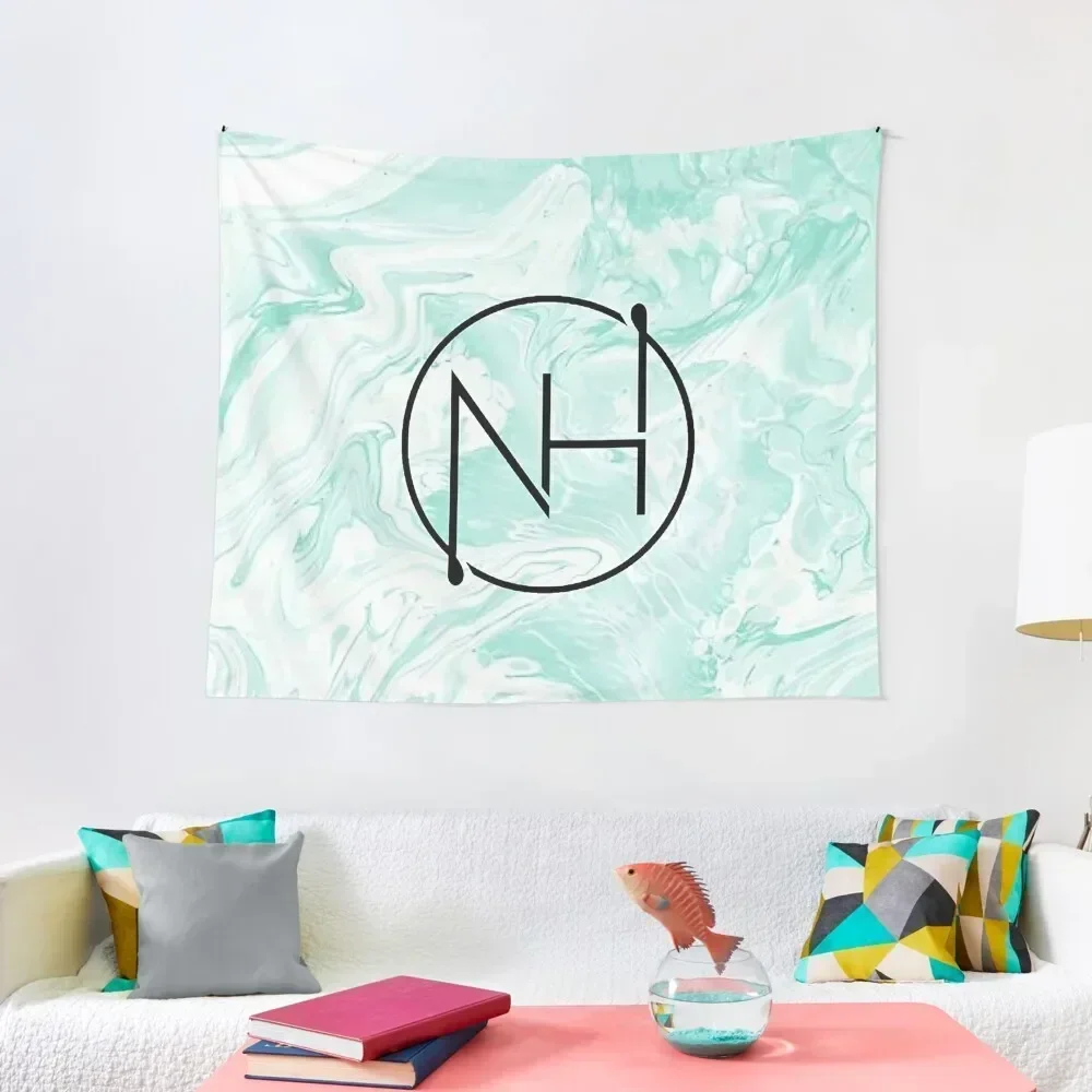 

niall mint marble logo Tapestry Decor Home Aesthetic Room Decor Korean Tapestry