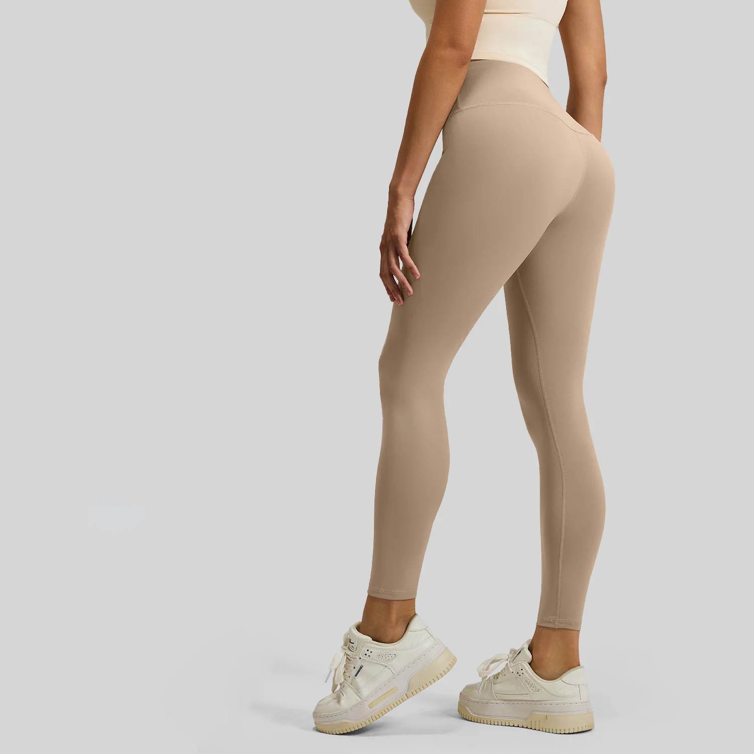 Women Nylon Yoga Pants Gym Leggings Girl Fitness Soft Tights High Waist Elastic Breathable No T Line Sports Pants 15 Colors