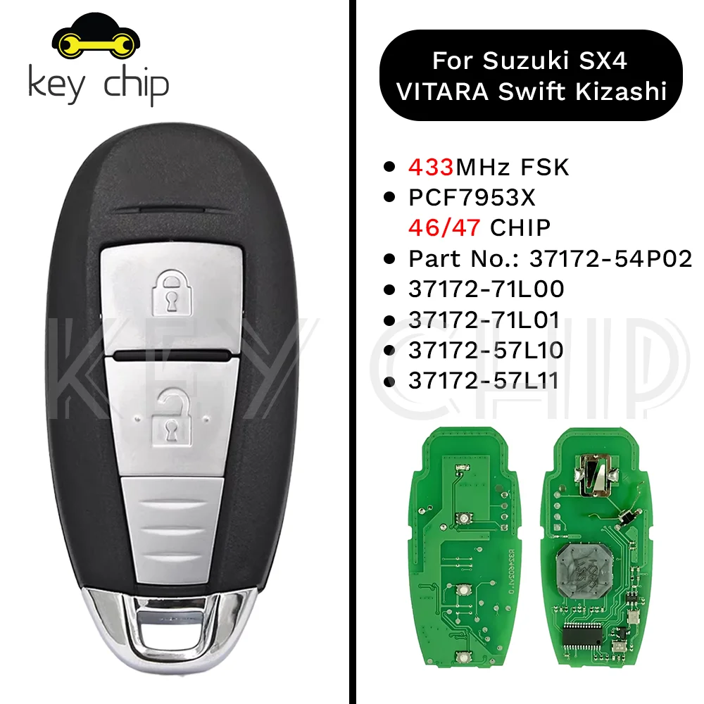 

Для Suzuki Swift SX4 Vitara 2010 2011 2012 2013 2014 2015 2016 TS008/TS007 2-кнопочный пустой чехол для дистанционного ключа автомобиля