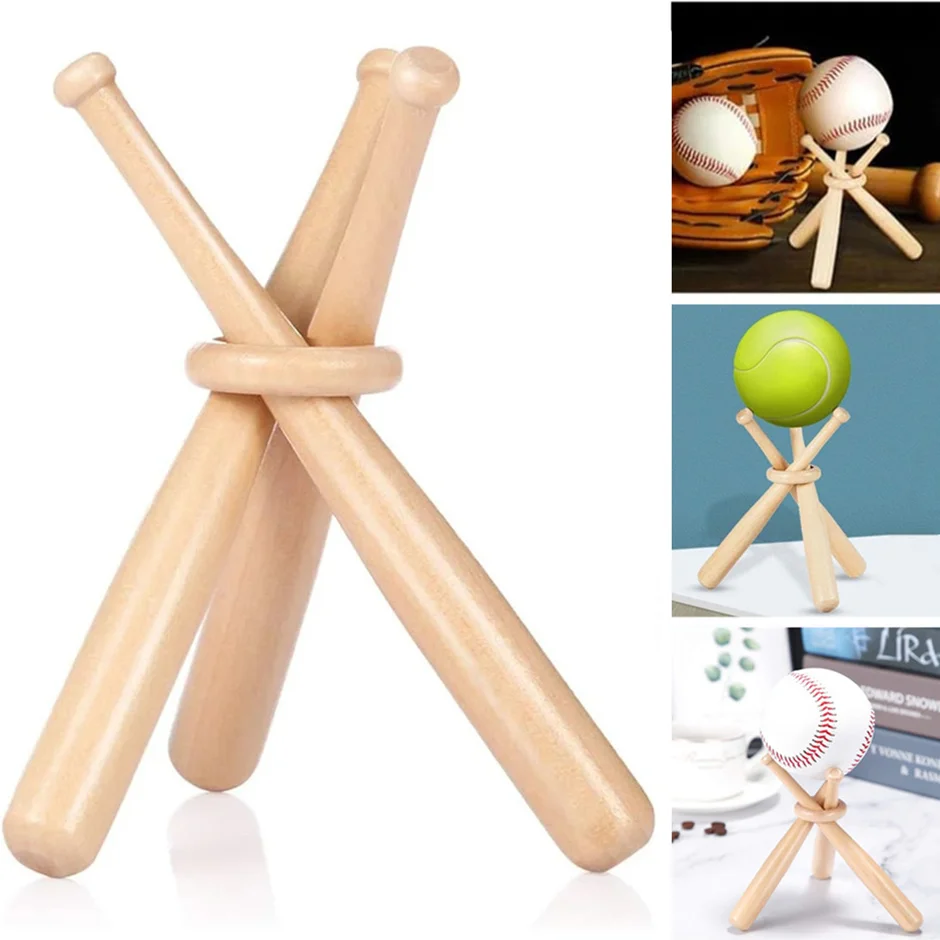 Baseball Stand Baseball Holders for Balls Display Baseball Bat Wooden Display Stand Holder Display Baseball Centerpieces