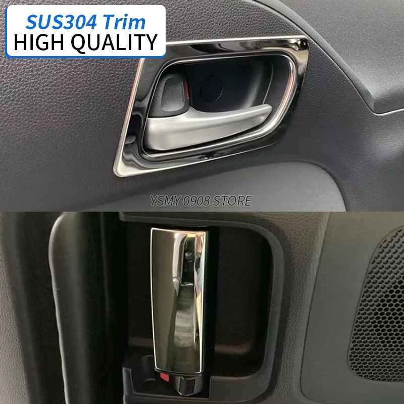 4 PCS High Grade Car Dooe Bezel Handle Cover Trim for Toyota Sienta 10 Interior Styling Stainless Steel Accessories