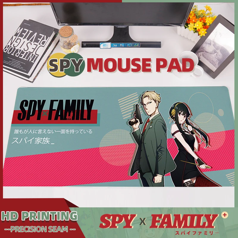 SPY X FAMILY Mouse Pad Large Gamer Keyboard Anya Forger Yor Desk Mouse Mat 900x400cm Gaming Mousepad