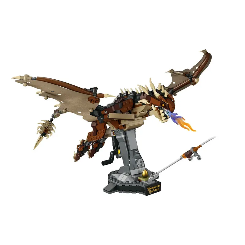 

671PCS Creative Hungarian Horntail Dragon Building Blocks With Figure Assemble Bricks Toy Gift For Children Adult