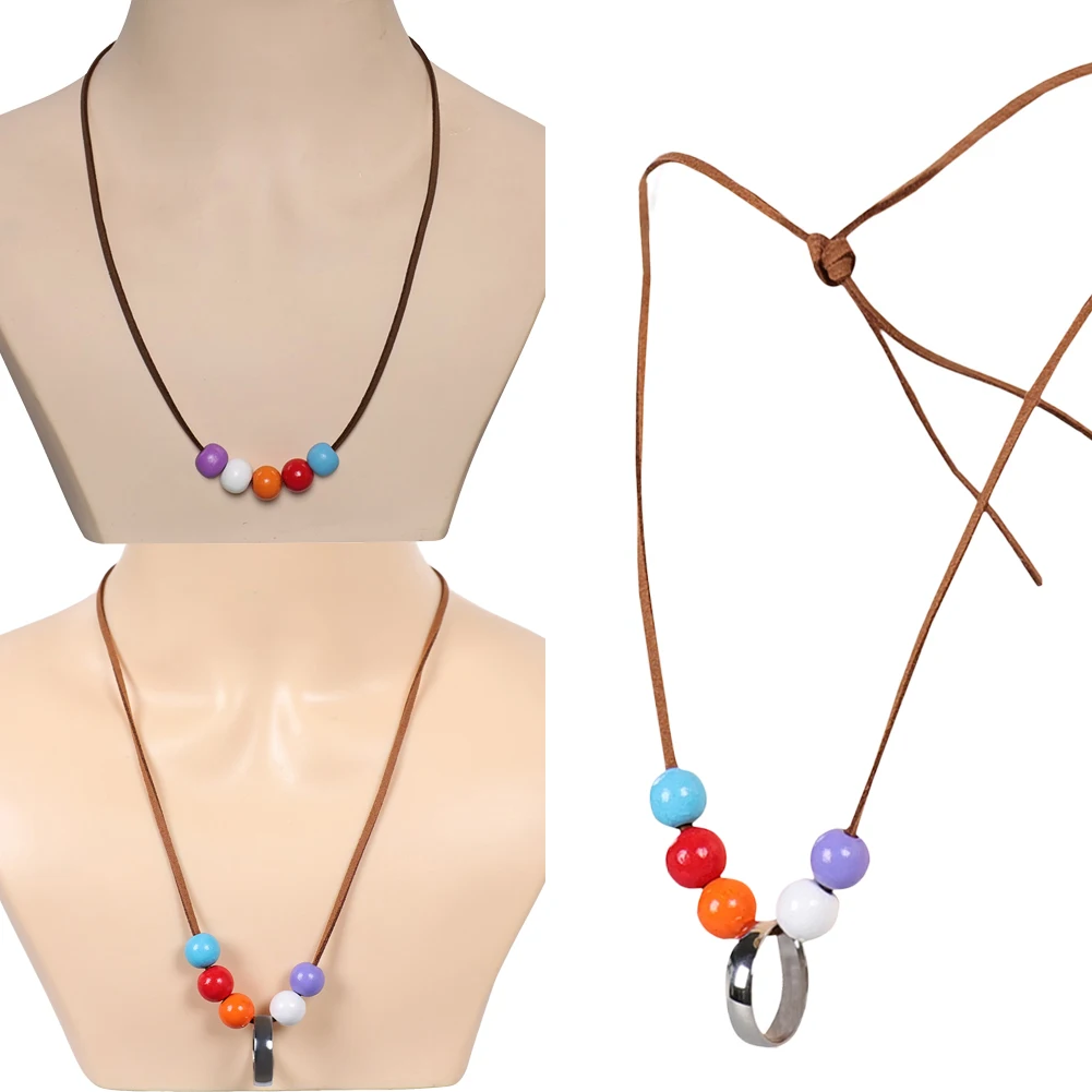 TV Percy 2 Annabeth Cosplay Necklace Colorful Bead Pendant Costume Accessories Outfits Props Halloween Carnival Party Gifts