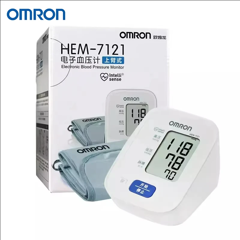 Omron HEM-7121 Монитор артериального давления Сфигмоманометр на плечо Машина для бытового использования Артериальное давление Точное медицинское устройство