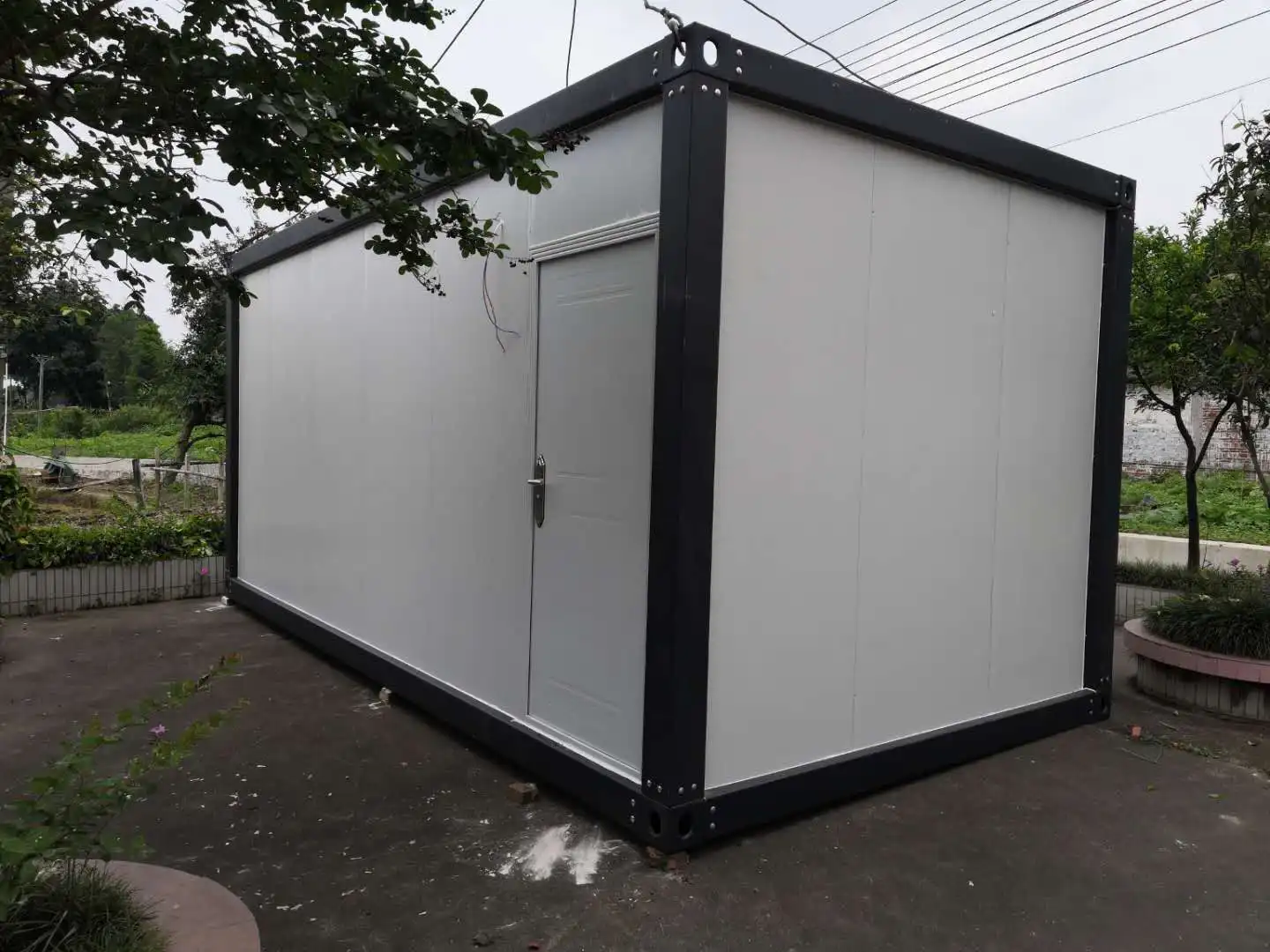 20FT Popular Quick Splicing House Sunny Prefabricated Container Frame Assembly House Glassy Easy Handy House