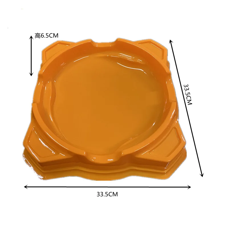 Laike 33cm Orange BeyStadium Battling Tops Arena Plastic Burst Gyro Spinning Top Stadium Plate Combat Toys Box Package