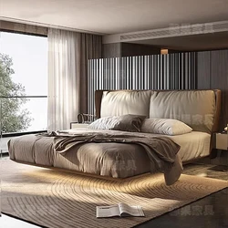 Letto per camera da letto di bellezza King Size Queen Contenitore di lusso Design multifunzionale Letto giapponese per dormire Mobili sicuri per hotel