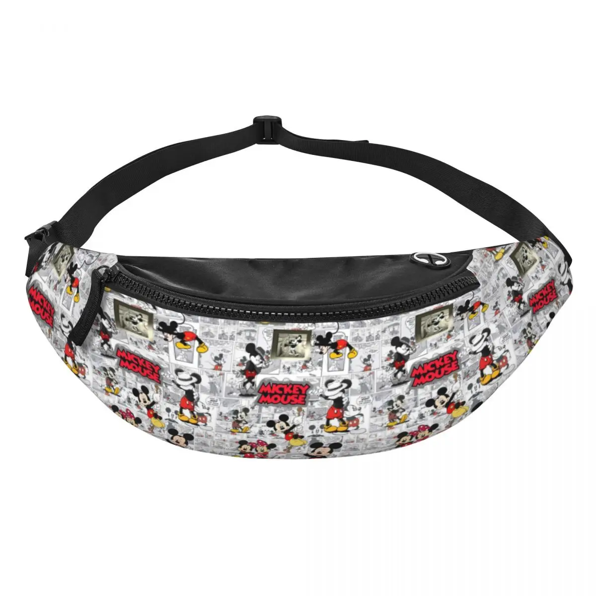 

Custom Cool M-Mickey Anime M-Mouse Fanny Pack for Running Women Men Cartoon Crossbody Waist Bag Phone Money Pouch