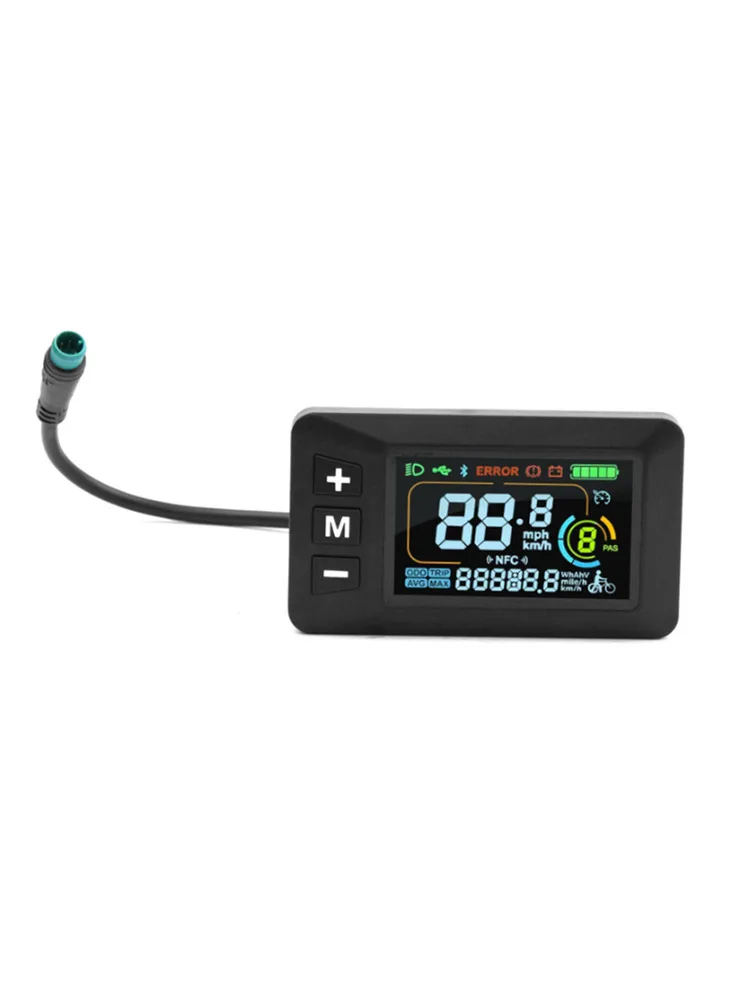AliExpress NONE Compatible E-bike Display Controller E-bike Compatibility LCD Display 02OMD Protocol ABS Material Essential Metrics