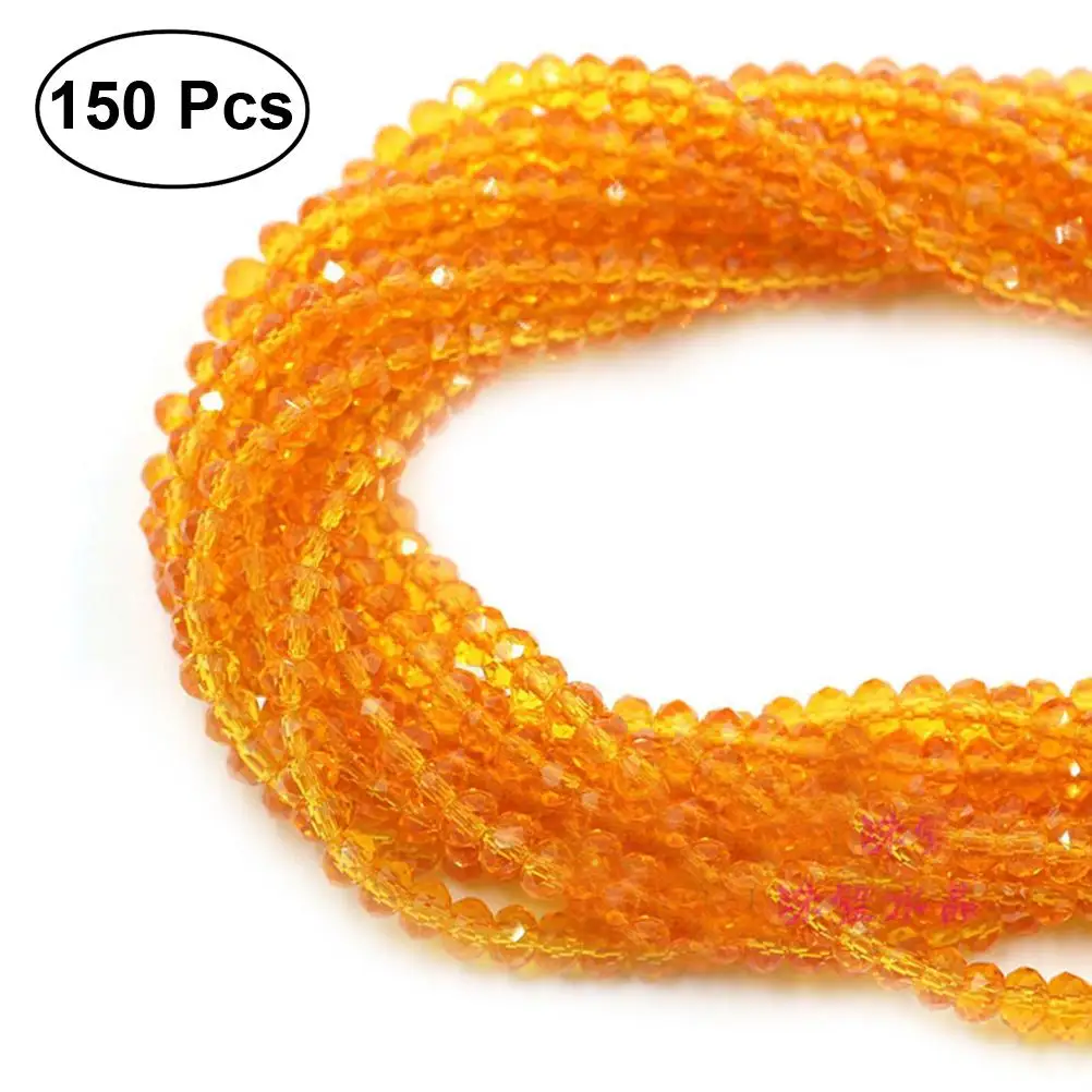 

150 Pcs Crystal Beads For Jewelry Making Beads DIY Kit Crystal Faceted Jewelry Making Bracelets Necklaces Decorations Crafts