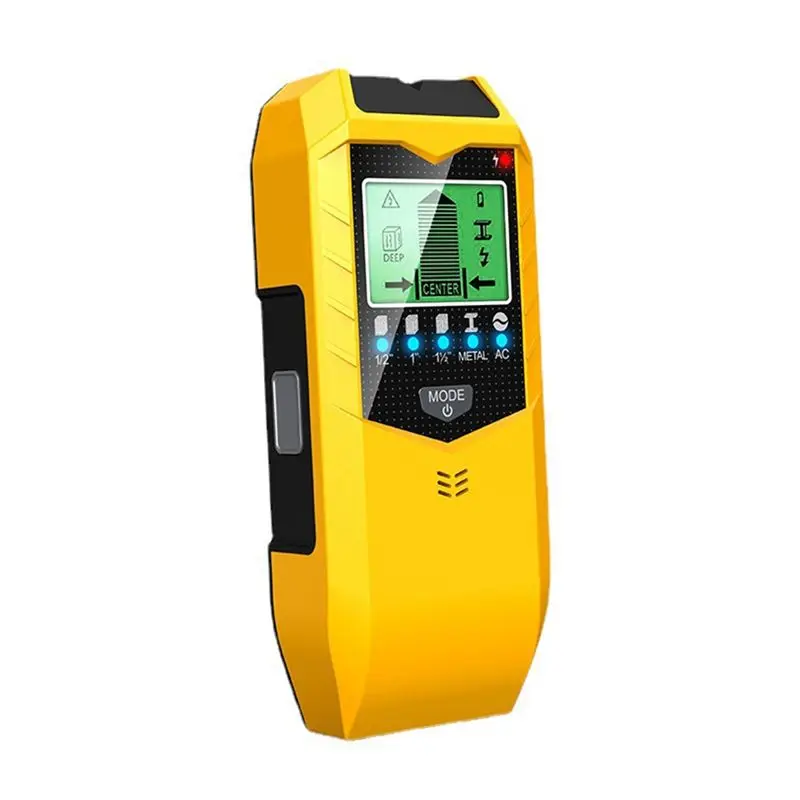 A20I 5 in 1 Electric Multi-Function Stud Detector Smart Stud Sensor with LCD Display for Wood AC Wire Pipe Metal Studs