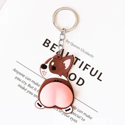 Honey Peach Cartoon Fidget Toy Keychain Pendant Anti-Anxiety Stress Relief Hand Toys for Kids Adults Gifts Keyring Key Chains