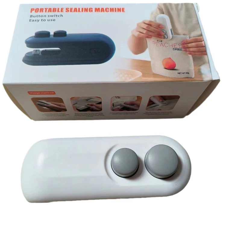 

USB Rechargeable Handheld Food Plastic Bag Package Vacuum Sealing Machine Mini Sealer Portable Travelling Hand Sealing Machine