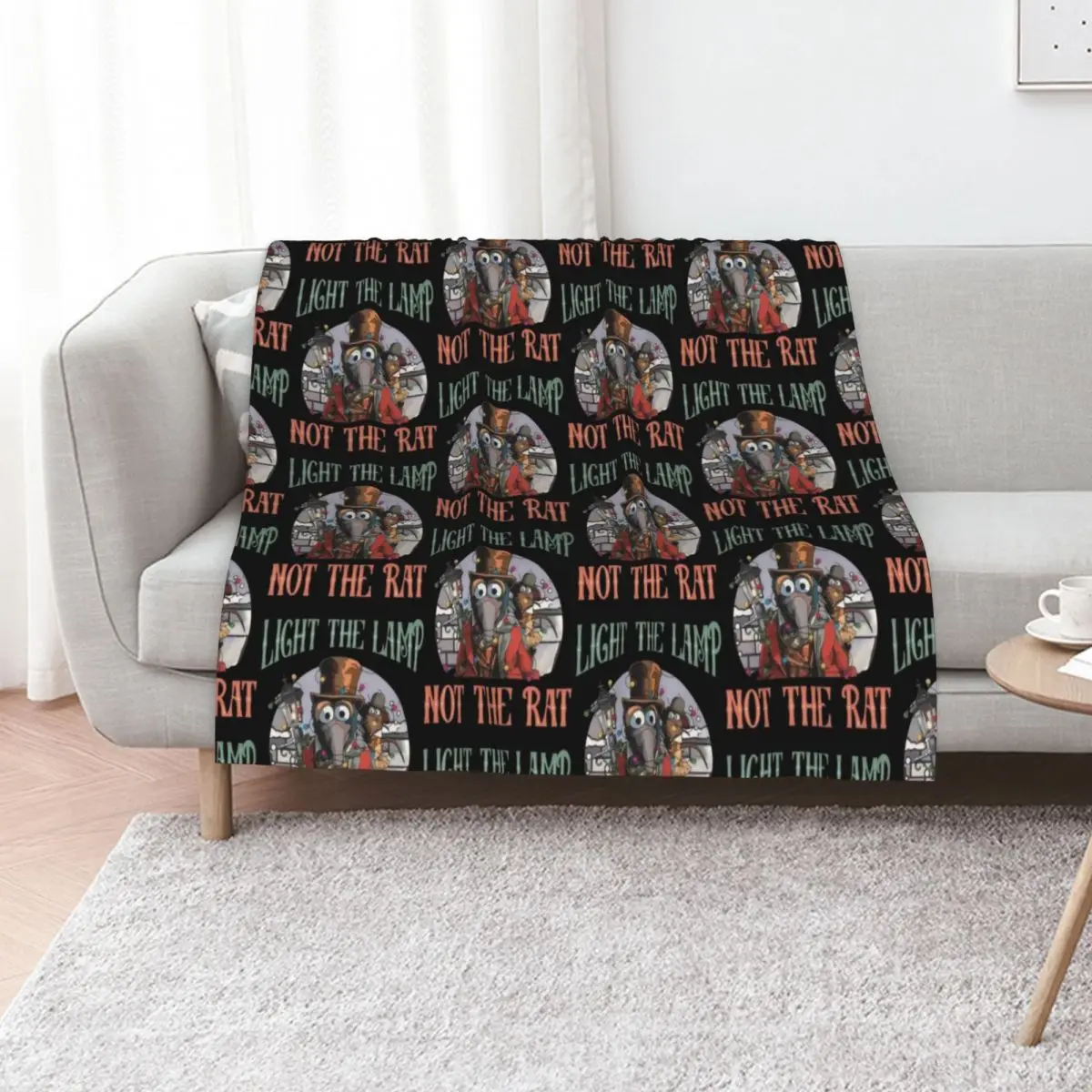Muppet Christmas Carol Light The Lamp Not The Rat Throw Blanket Soft Sherpa Fleece Warm Blanket for Winter