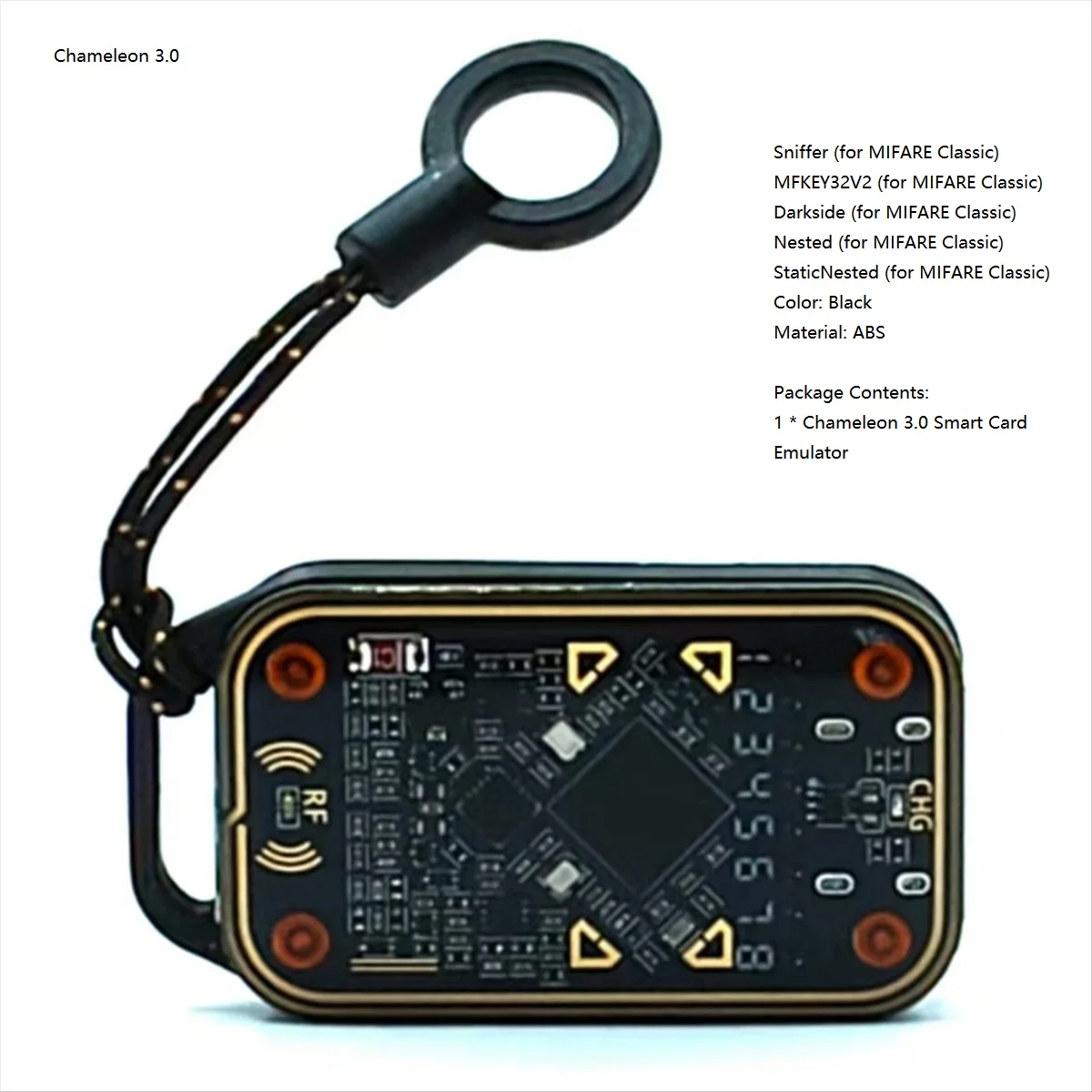 Chameleon Ultra Upgrade Smart Card Emulator + 2XCUID Sleutelhanger RFID Smart Chip Reader 125K 13.56Mhz Kaart Duplicator-[A51I]
