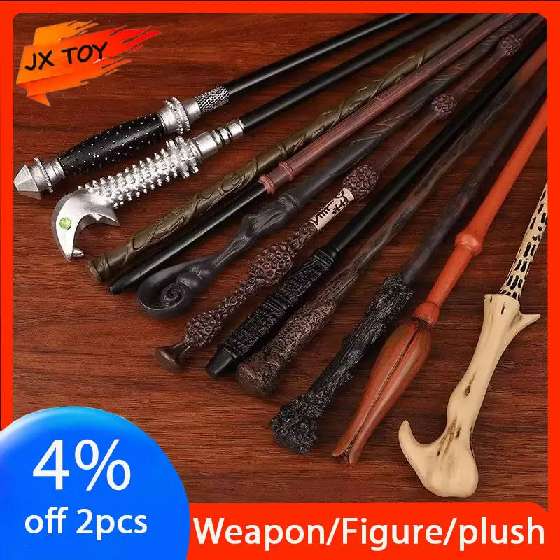 JX TOY 36 estilos varita mágica recién actualizada Material de núcleo de acero especial Harry Staff Ron Prop Hermione Cosplay arma regalo de cumpleaños
