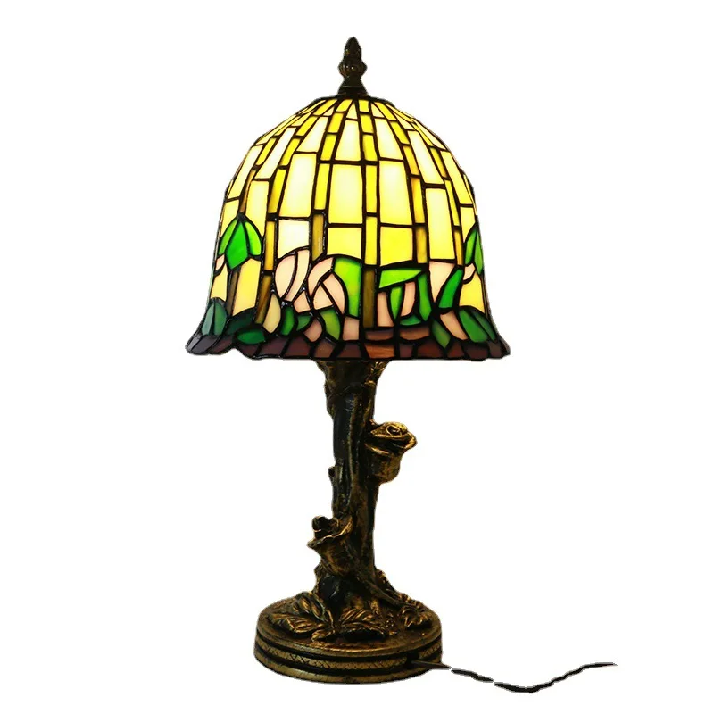 

Rose European style, bedroom bedside night light, desk lamp, children's eye protection